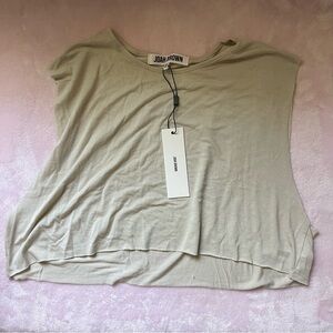 Joah Brown Cream Blouse